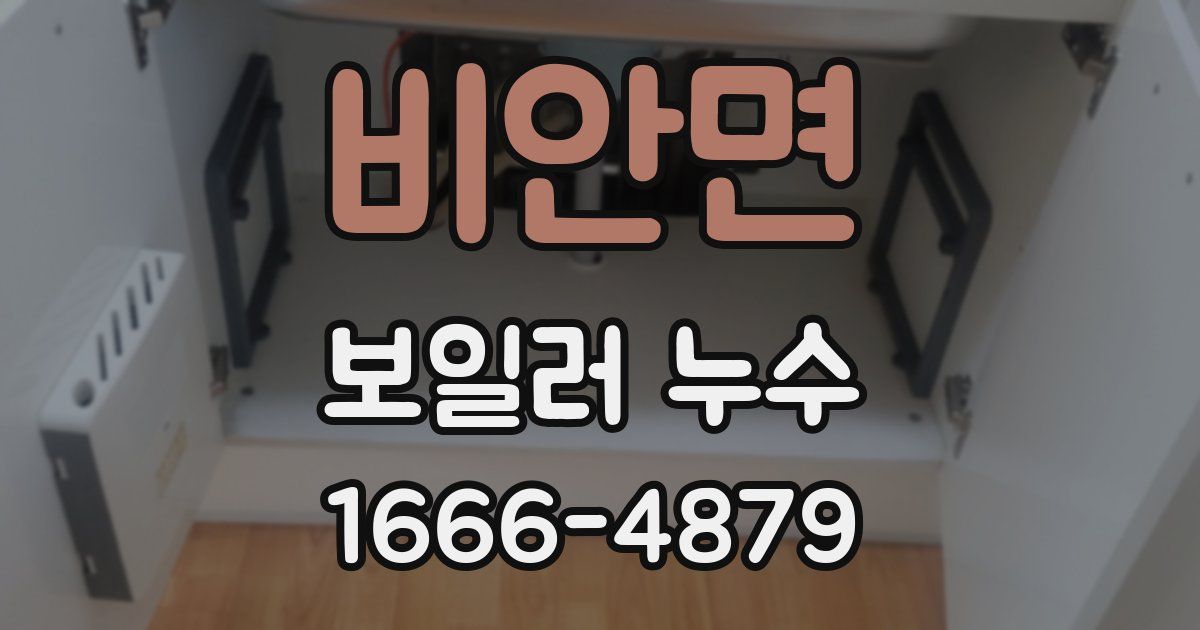 비안면 보일러 누수