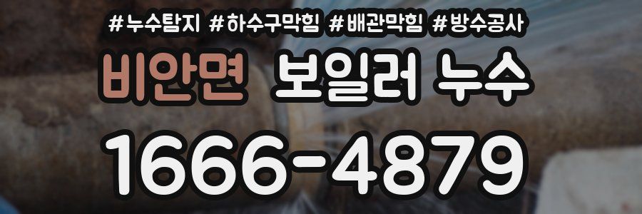 비안면 보일러 누수