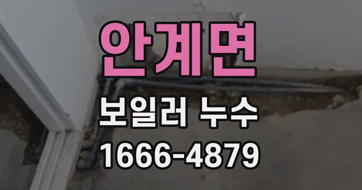 안계면 보일러 누수