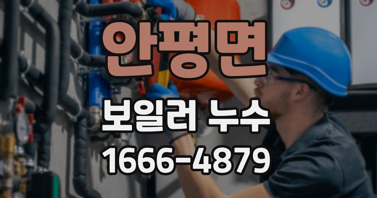 안평면 보일러 누수