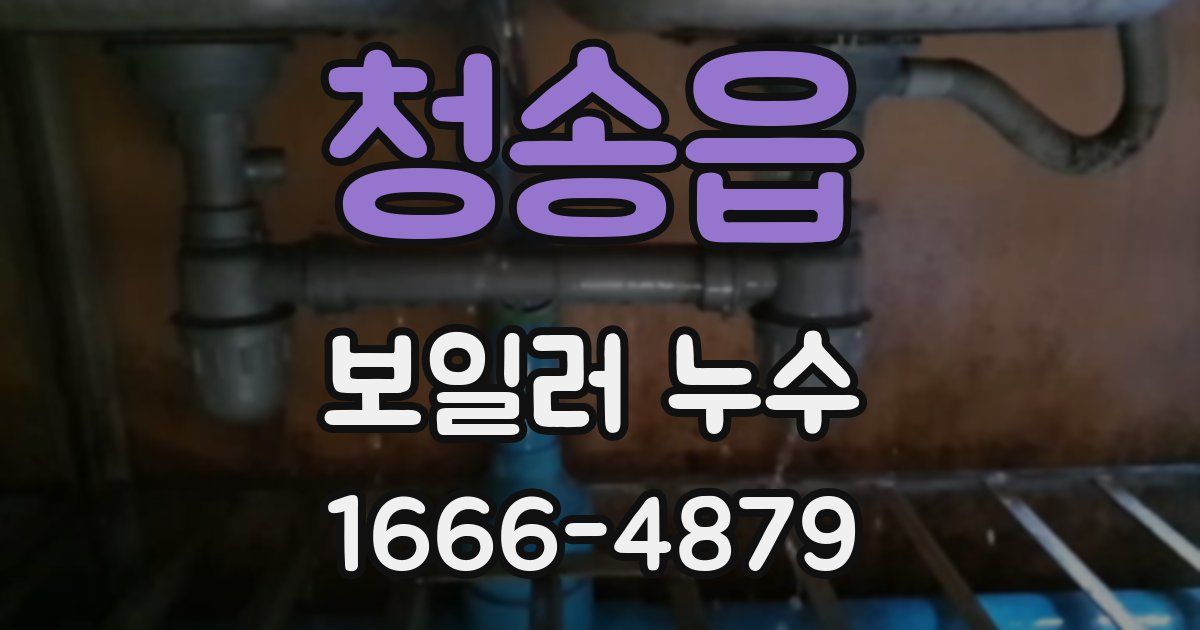청송읍 보일러 누수