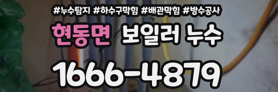 현동면 보일러 누수