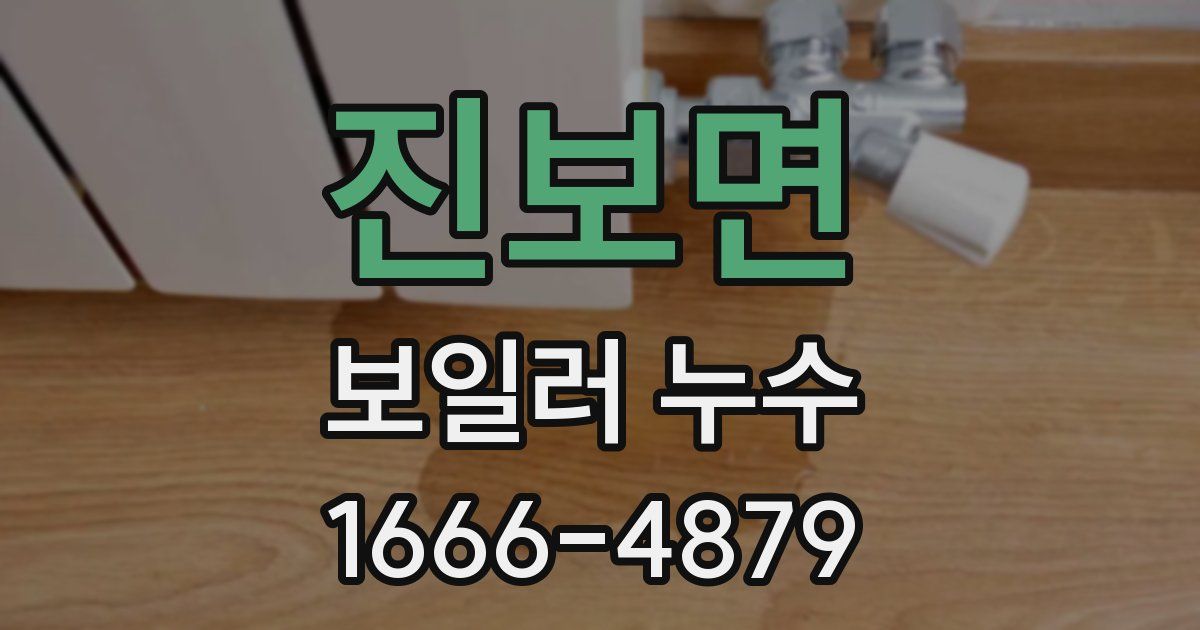 진보면 보일러 누수
