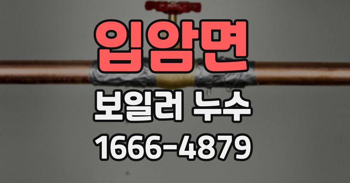 입암면 보일러 누수