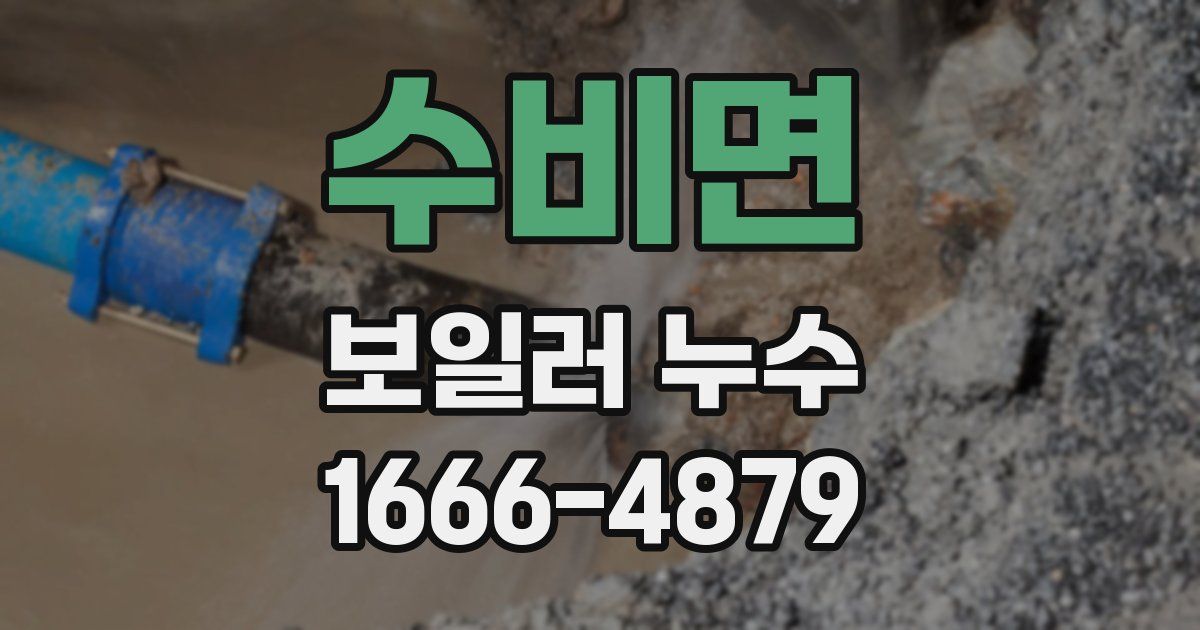 수비면 보일러 누수
