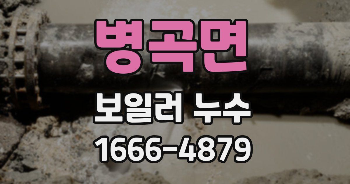 병곡면 보일러 누수