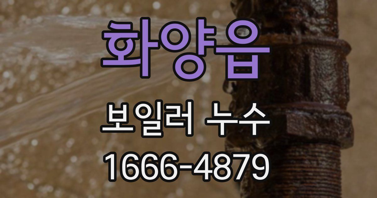 화양읍 보일러 누수