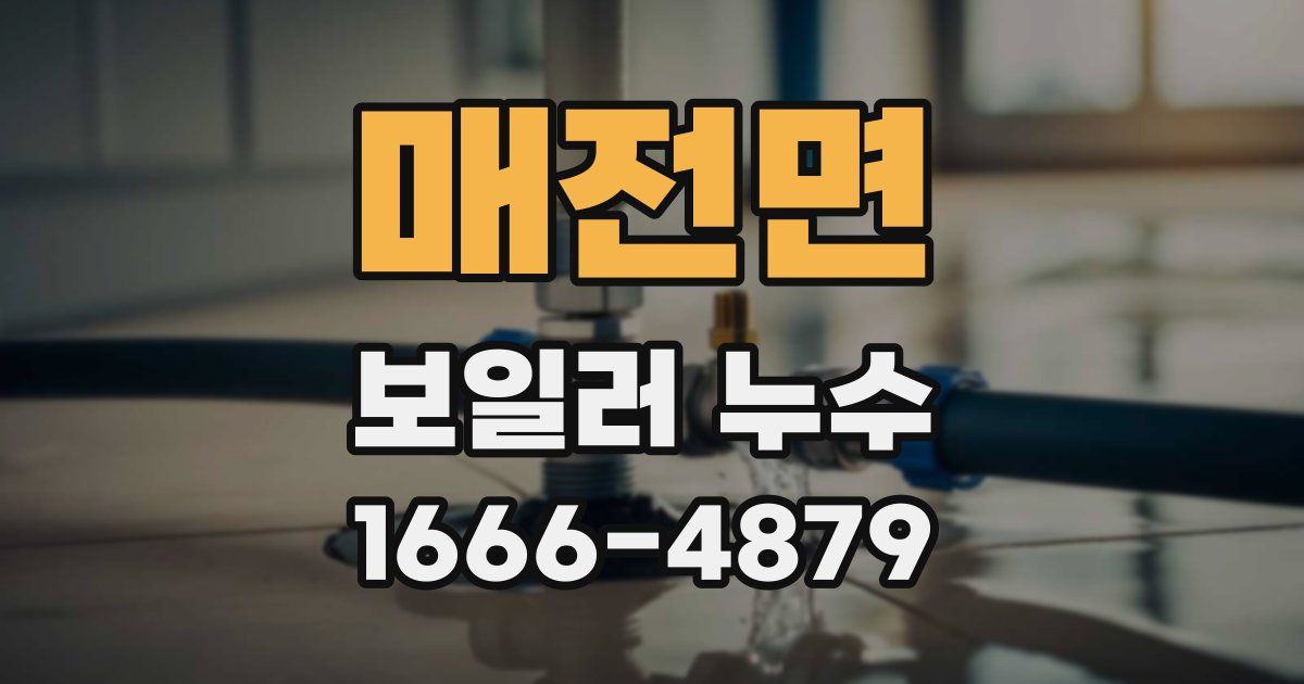 매전면 보일러 누수