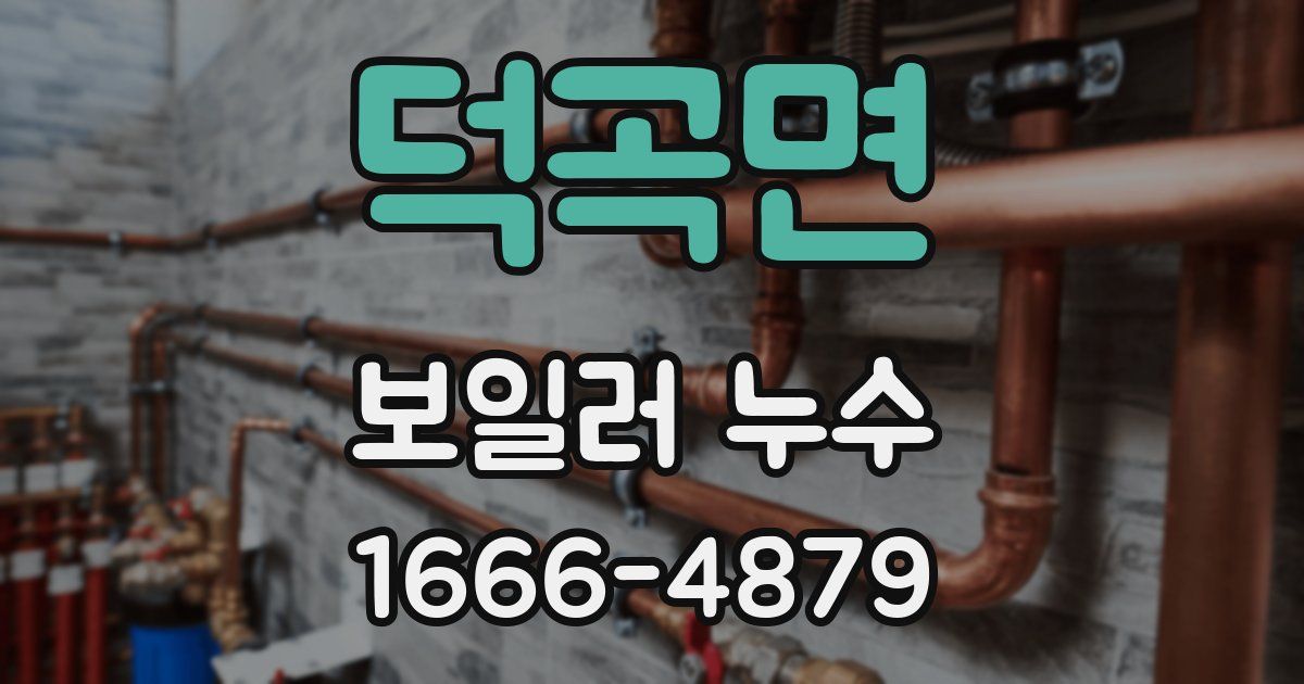 덕곡면 보일러 누수