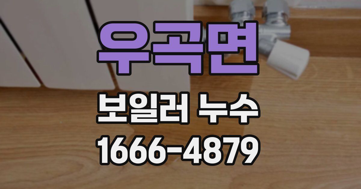 우곡면 보일러 누수