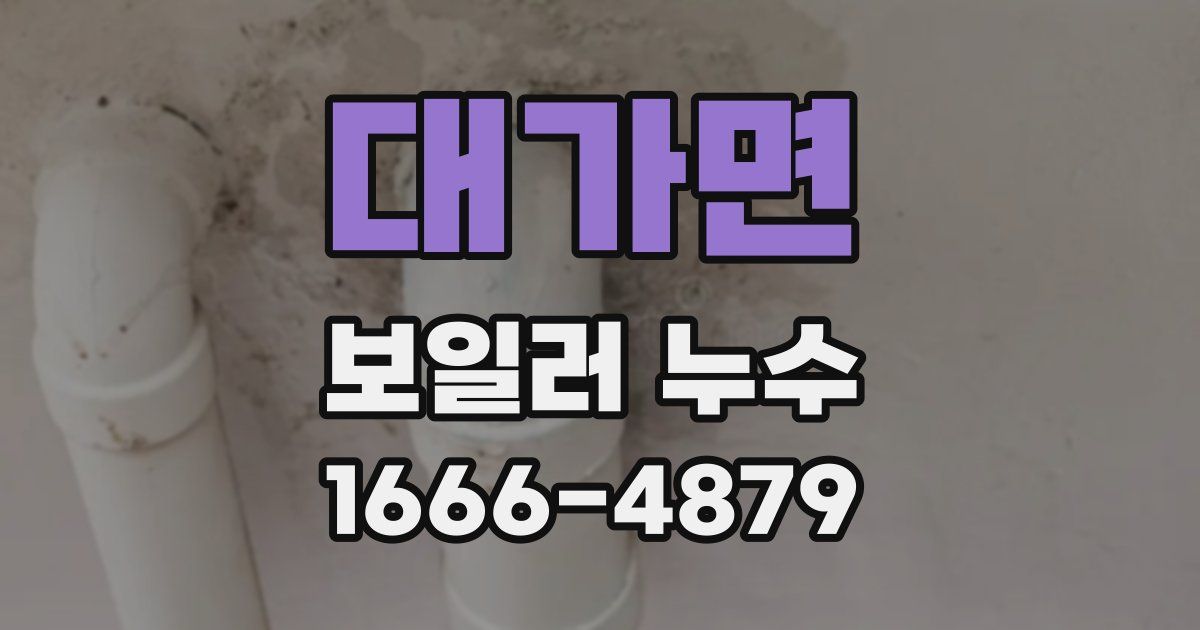 대가면 보일러 누수