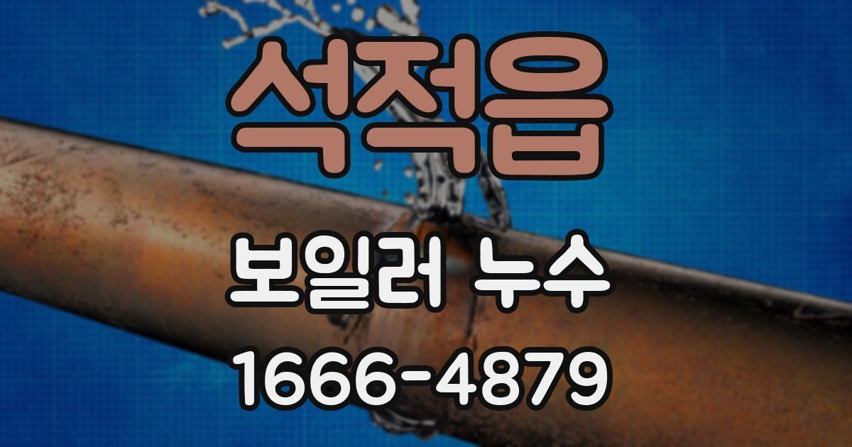 석적읍 보일러 누수