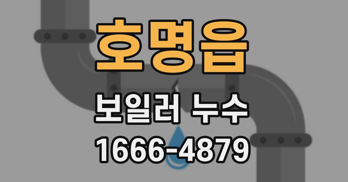 호명읍 보일러 누수