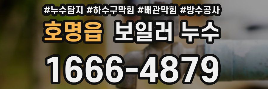 호명읍 보일러 누수