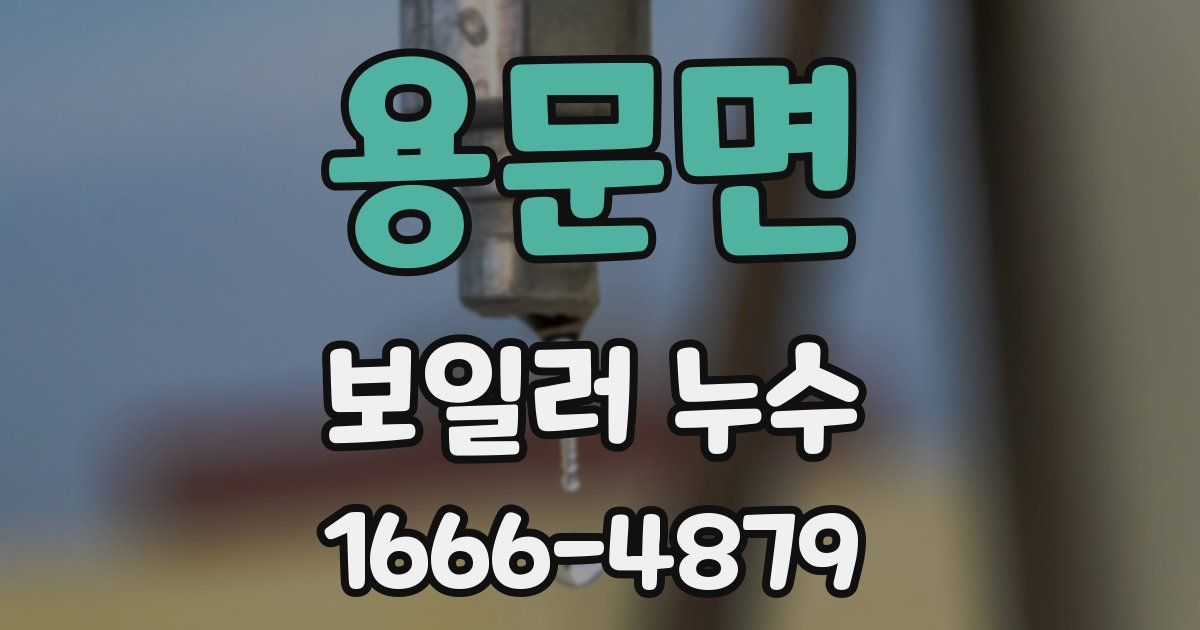 용문면 보일러 누수