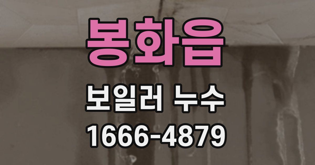 봉화읍 보일러 누수
