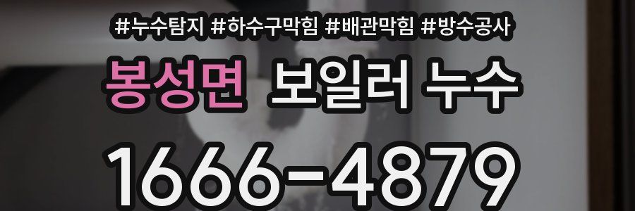 봉성면 보일러 누수