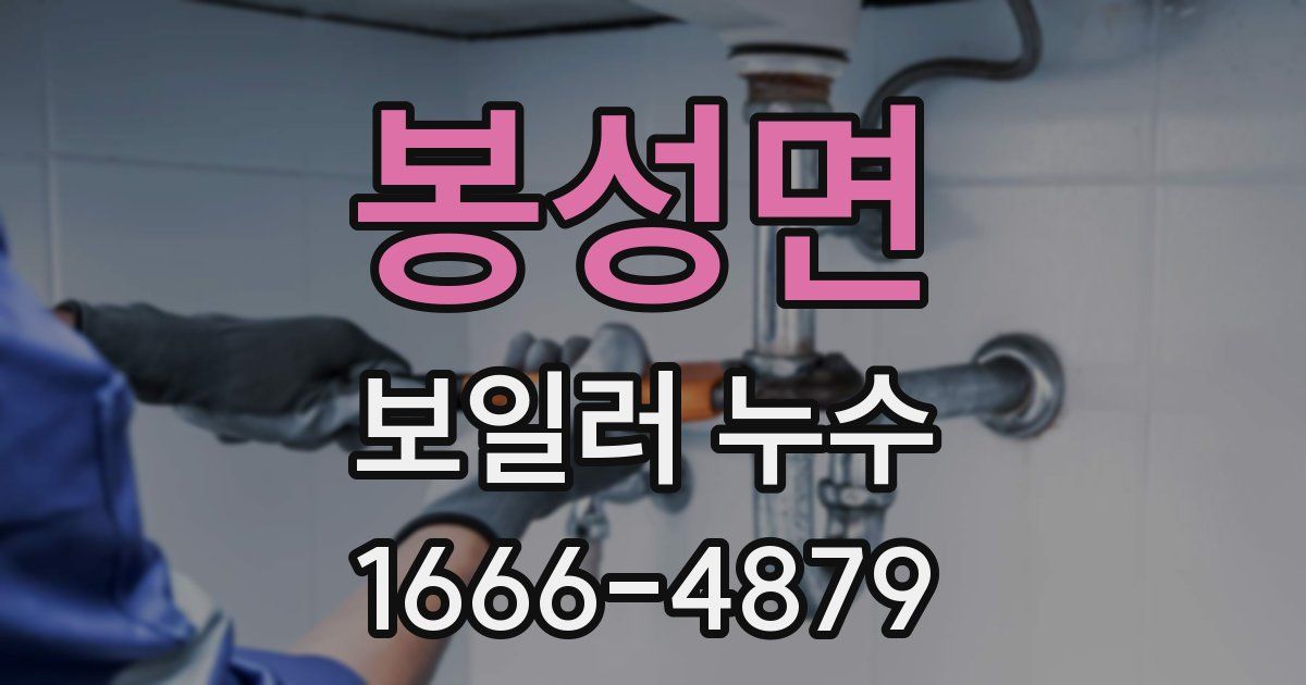봉성면 보일러 누수