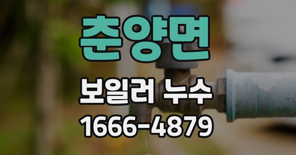 춘양면 보일러 누수