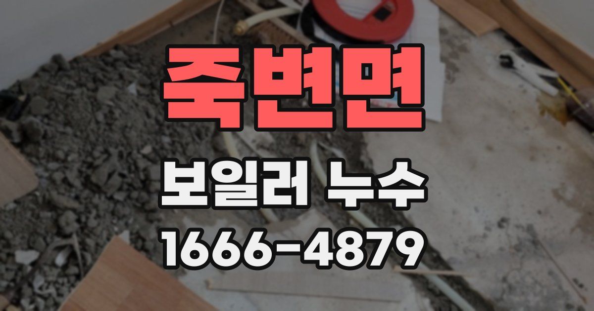 죽변면 보일러 누수