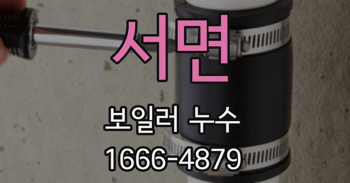서면 보일러 누수