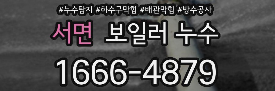 서면 보일러 누수