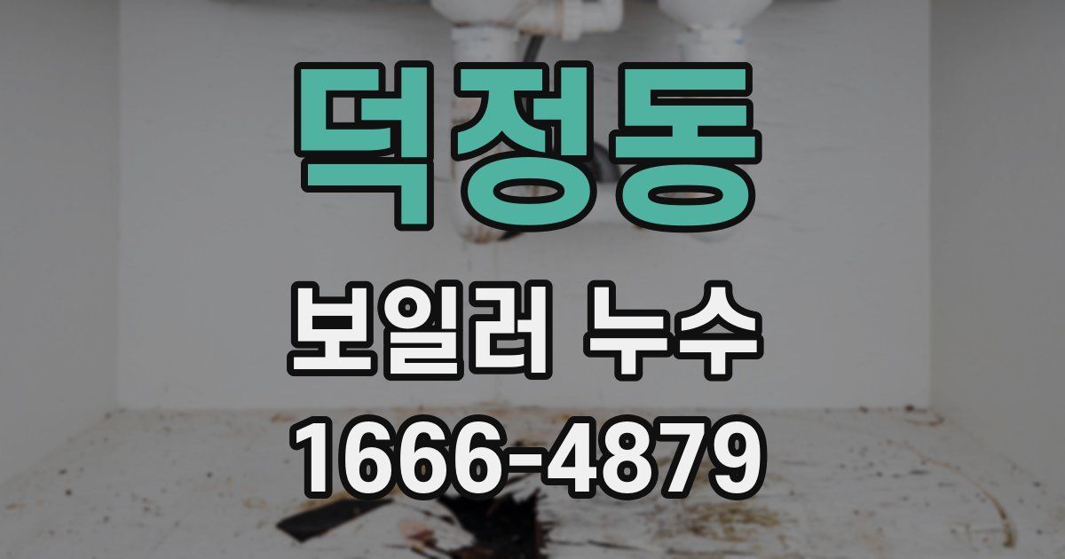 덕정동 보일러 누수