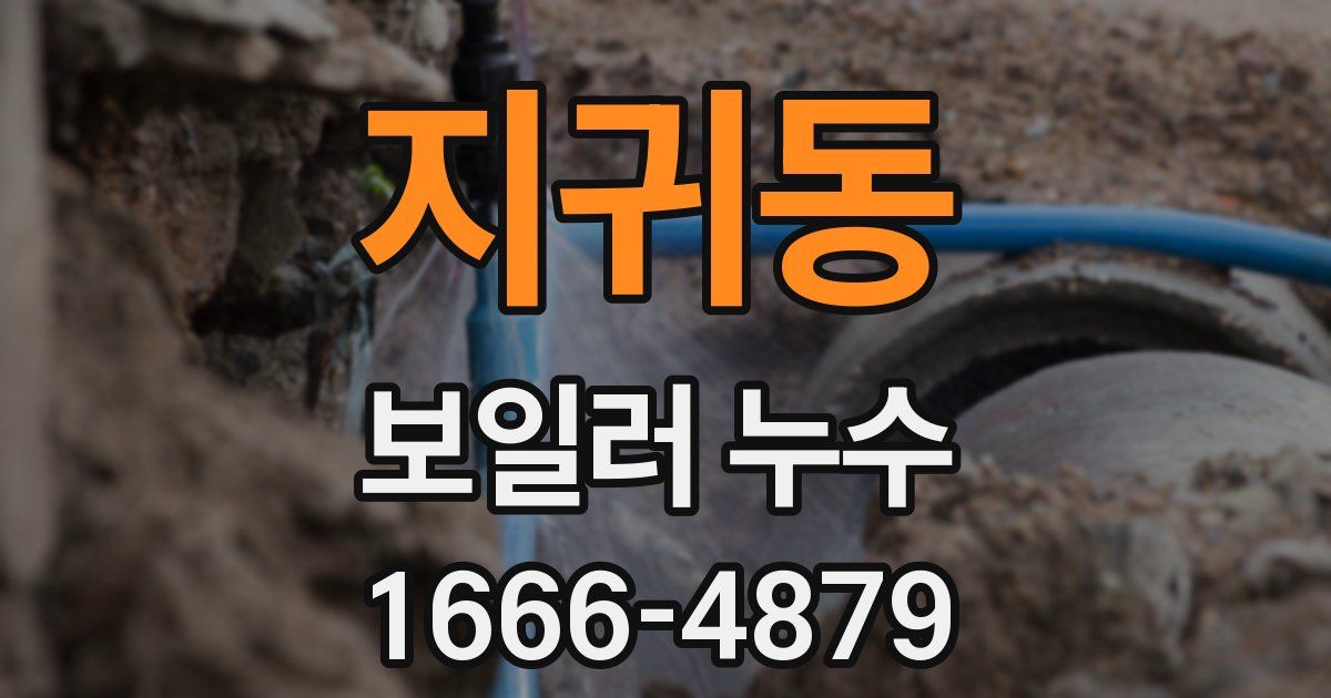 지귀동 보일러 누수