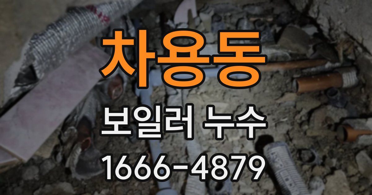 차용동 보일러 누수