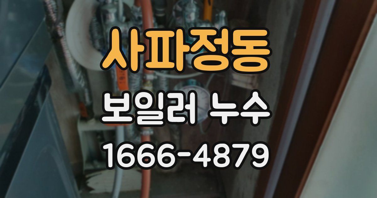 사파정동 보일러 누수