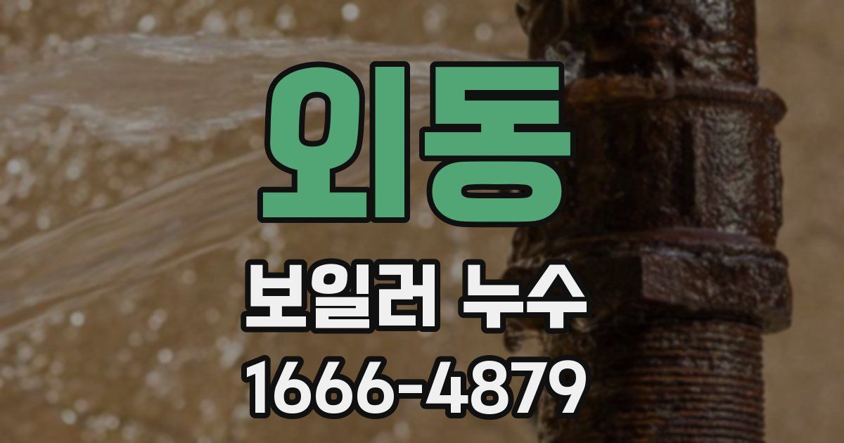 외동 보일러 누수