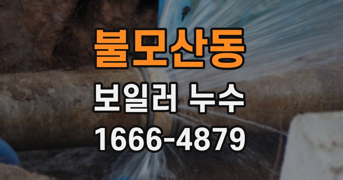 불모산동 보일러 누수