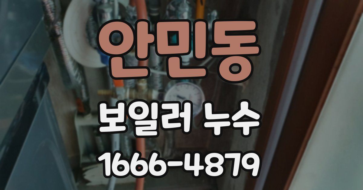 안민동 보일러 누수