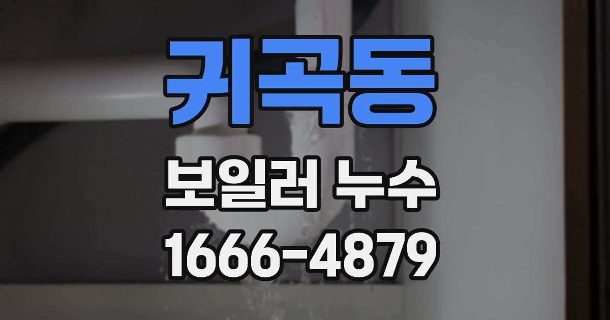 귀곡동 보일러 누수