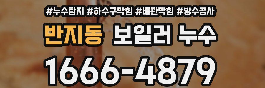 반지동 보일러 누수