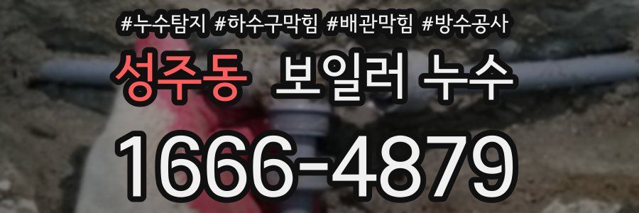 성주동 보일러 누수