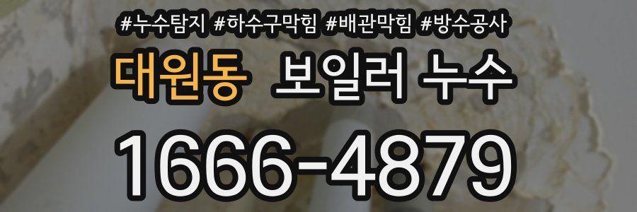 대원동 보일러 누수