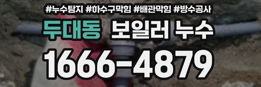 두대동 보일러 누수