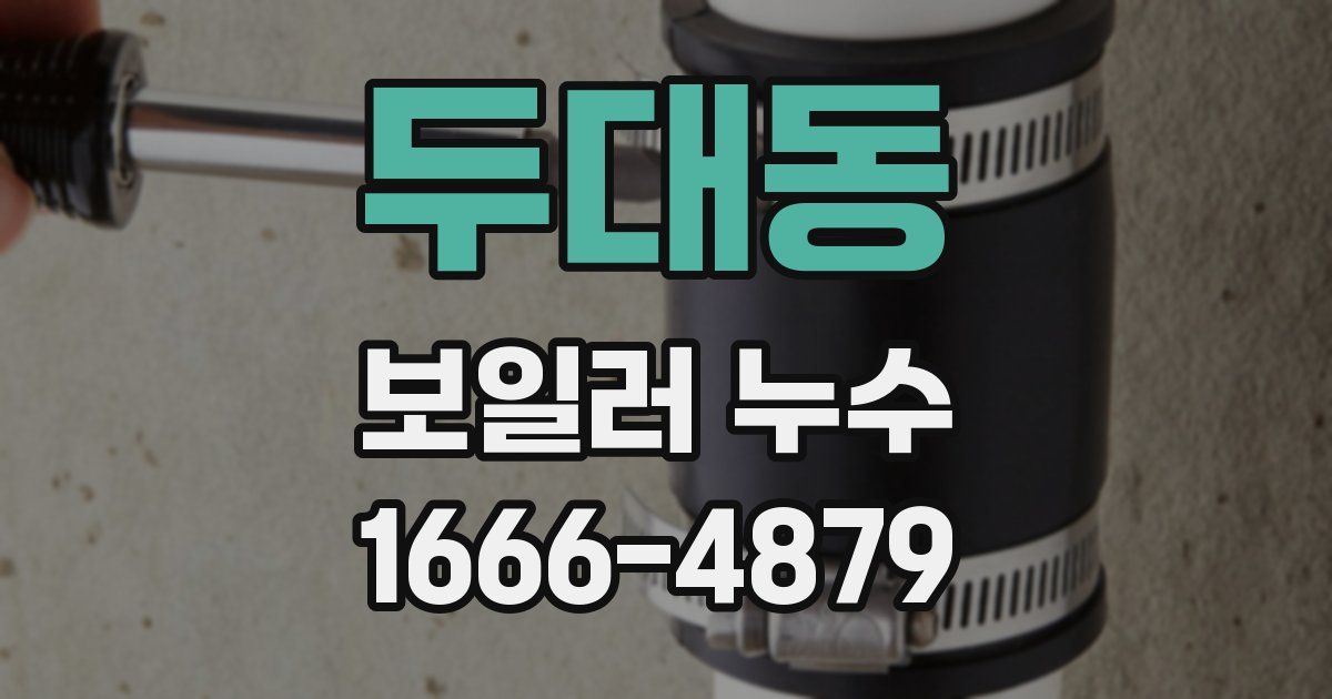 두대동 보일러 누수