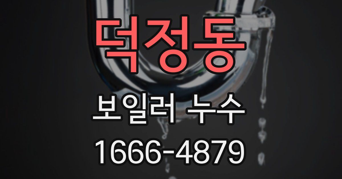 덕정동 보일러 누수