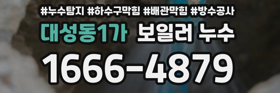 대성동1가 보일러 누수