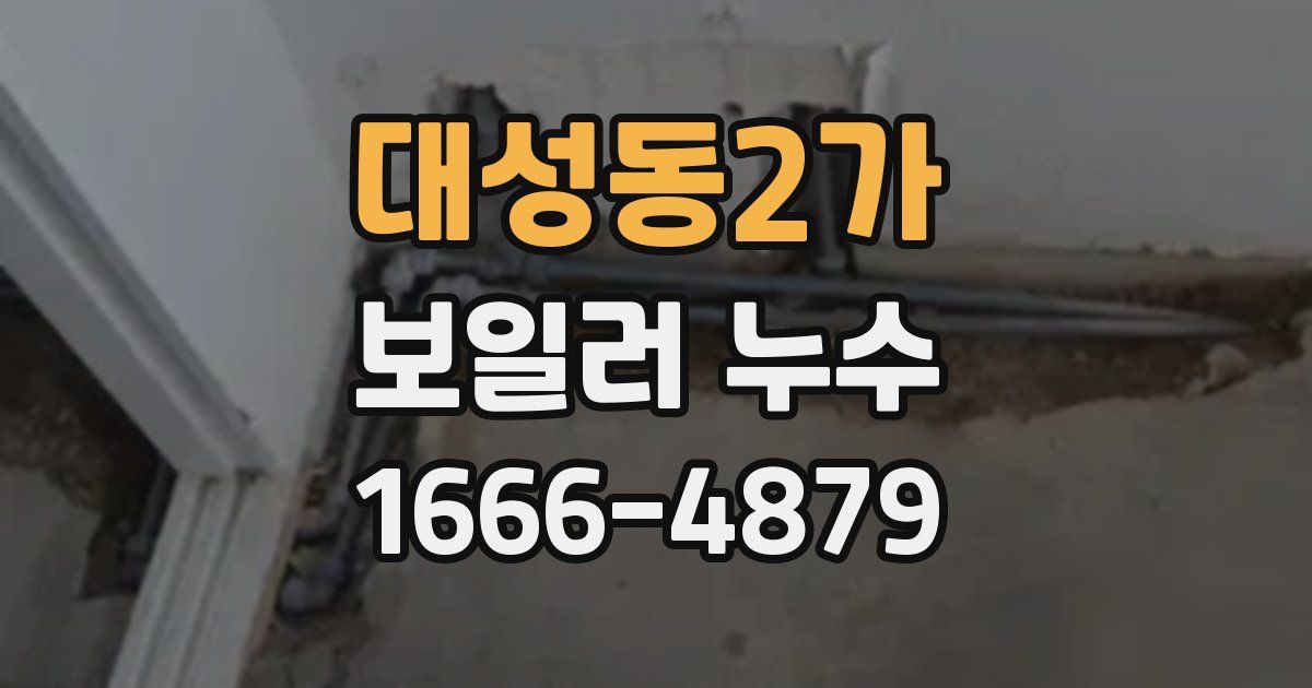 대성동2가 보일러 누수