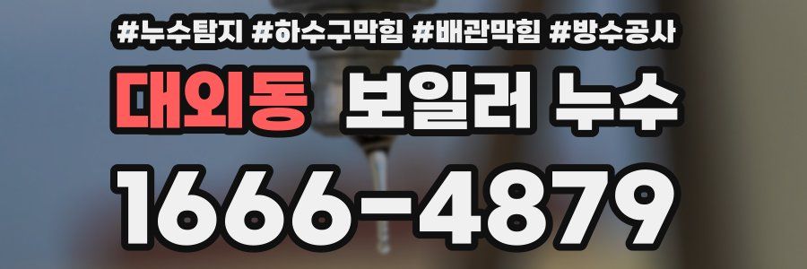 대외동 보일러 누수