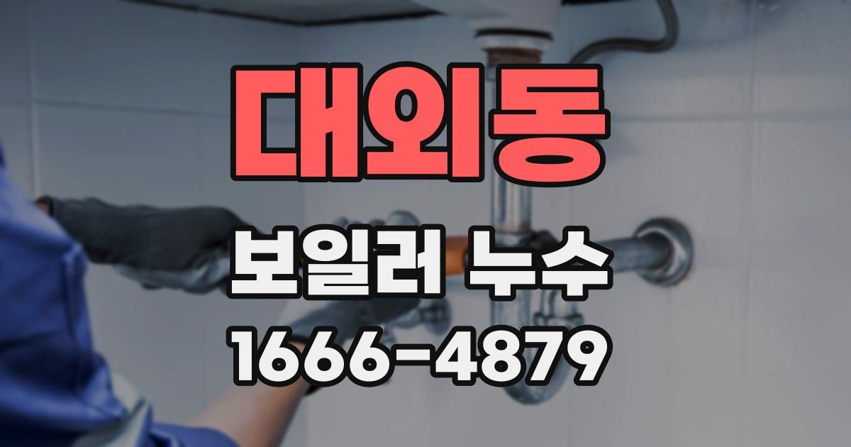 대외동 보일러 누수