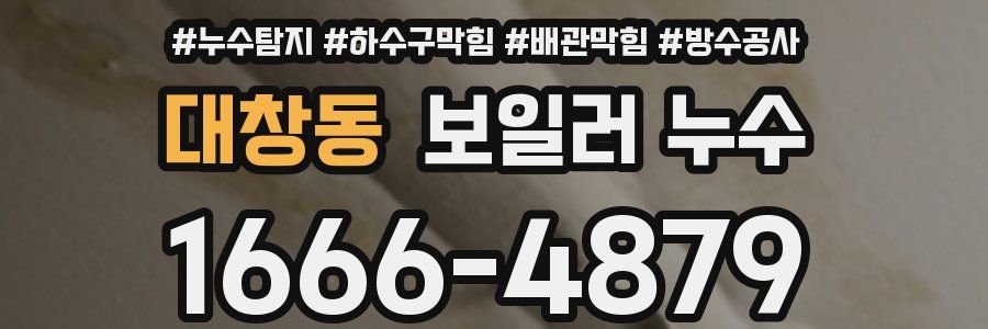 대창동 보일러 누수
