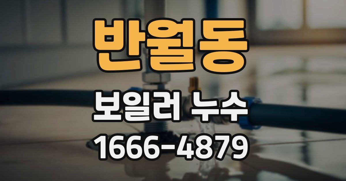 반월동 보일러 누수