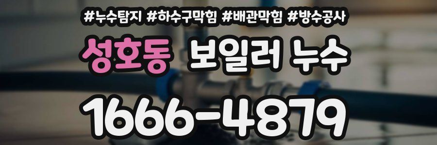성호동 보일러 누수