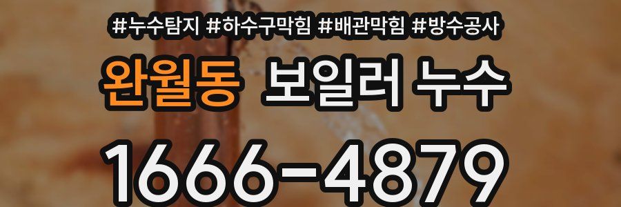 완월동 보일러 누수