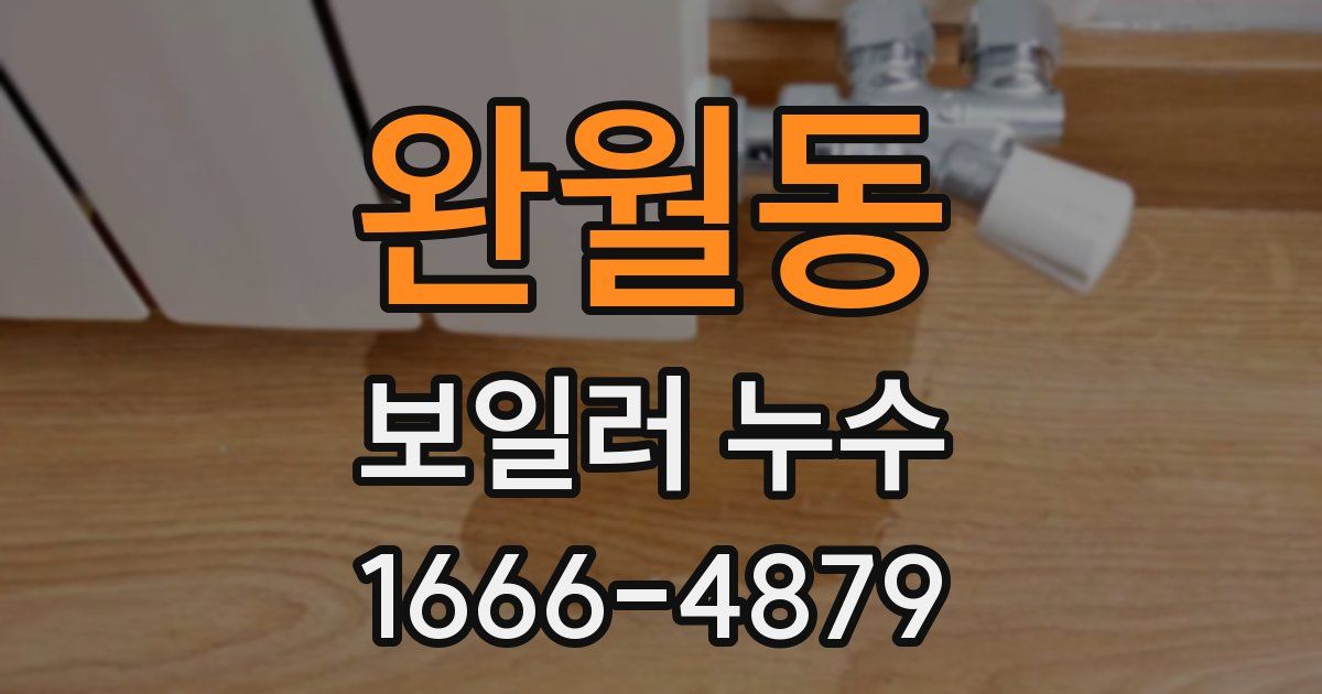 완월동 보일러 누수