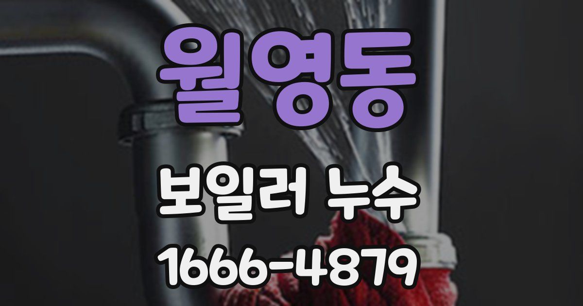 월영동 보일러 누수